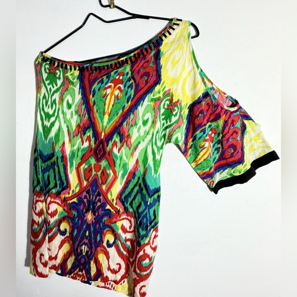 Rampage Multicolor Patterned Top - Picture 7 of 12